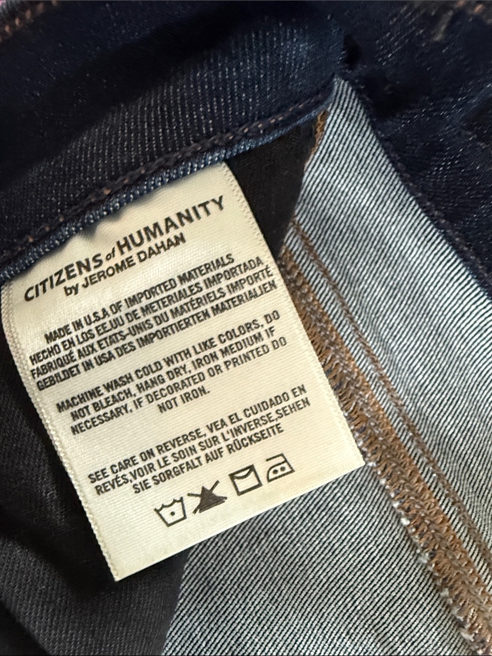 Citizens Of Humanity Fleetwood High Rise Dark Blue Flare Jeans - Picture 4 of 8